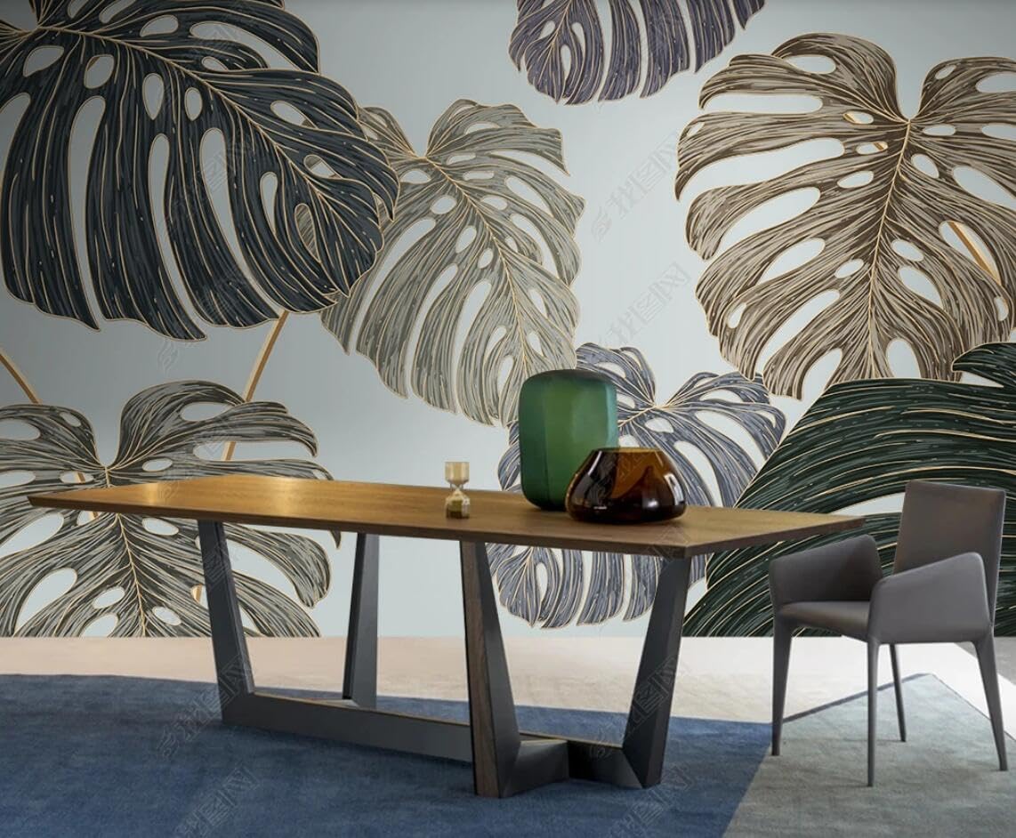 Vlieseline Papier Peint Photo Pour Salon FEUILLES Tropicales Plantes Retro 90cm X 60cm 91876503