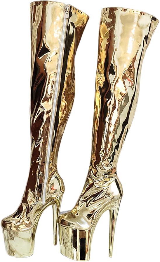 Amazon | [VRGT] ロングブーツ ヒール20センチ ピンヒール 厚底