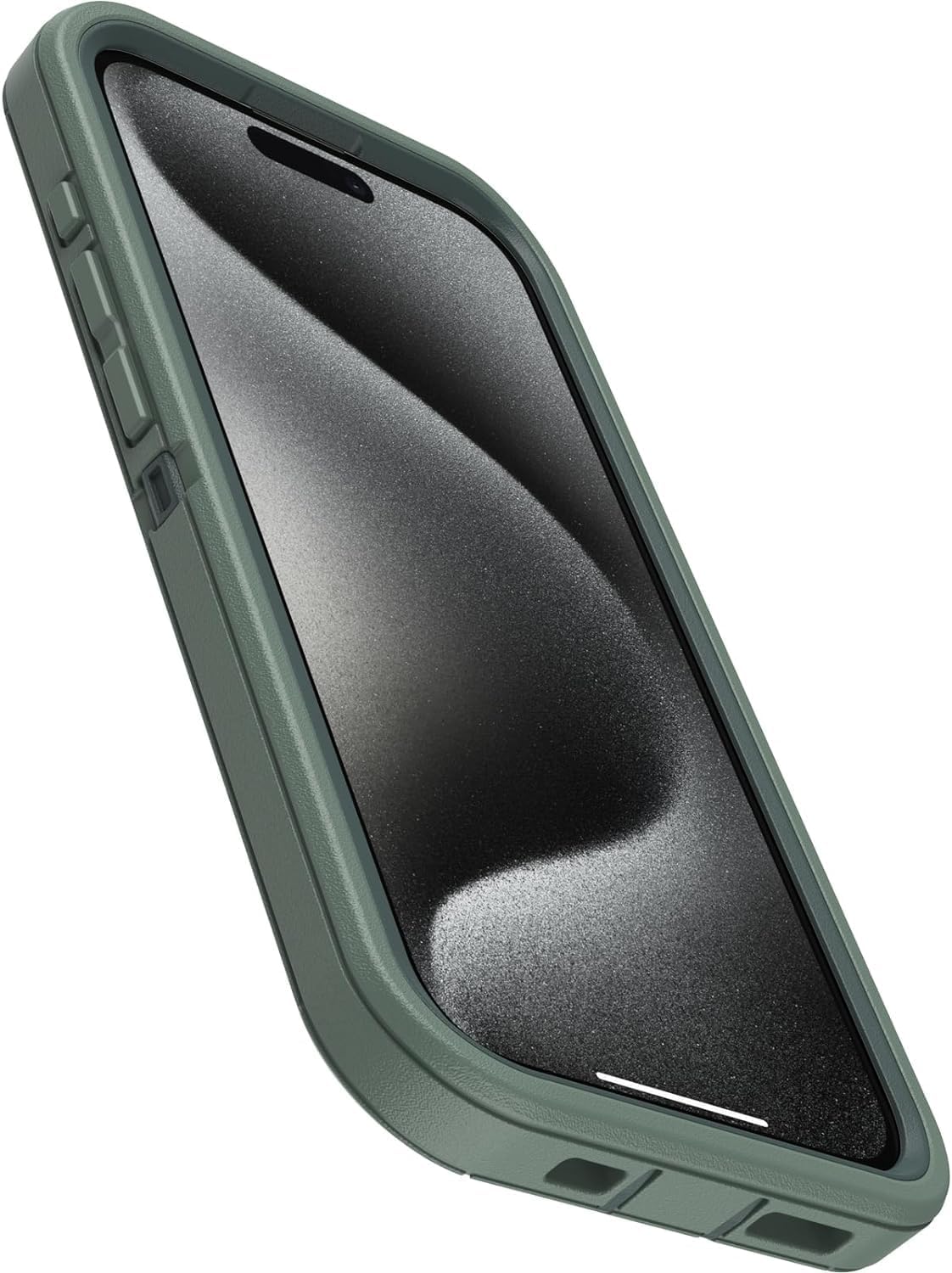 OtterBox iPhone 15 Pro (Only) - Defender Series Case - Forest Ranger (Green) - Case Only - Screenless - Rugged & Durable - with Port Protection - Non-Retail Packaging