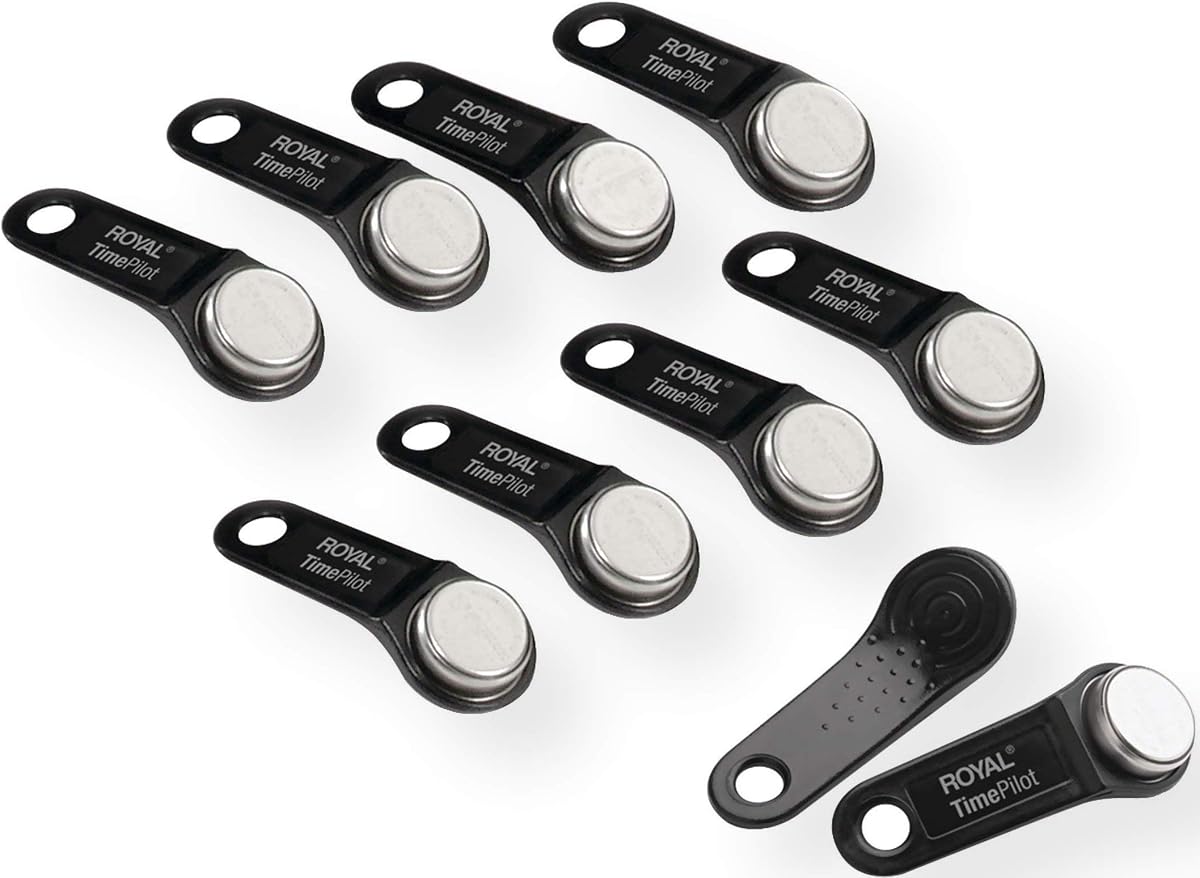 Royal iButton10 iButton for TimePilot - 10 Pack, Black