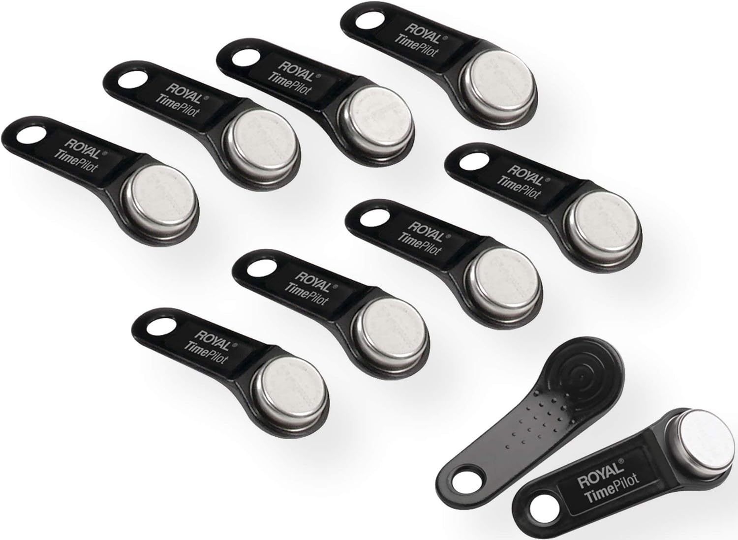 Royal iButton10 iButton for TimePilot - 10 Pack, Black