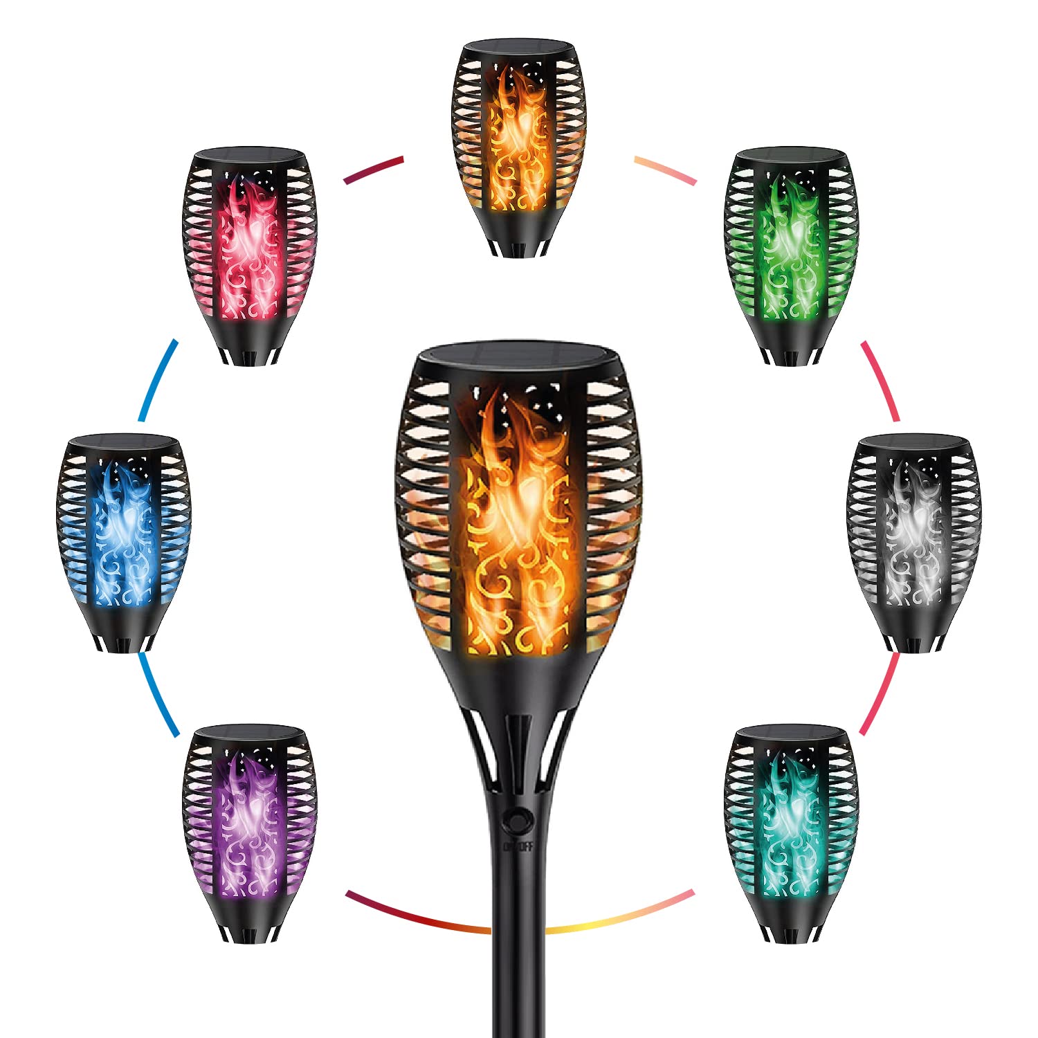 Epyz Solar Light Outdoor Flickering Mashaal Light Waterproof Outdoor Solar Flame Light Solar Lighting for Yard Garden Party and Festival Decoration (Pack of 1, Multicolor) (B0B7K1Q1SG) Amazon Price History, Amazon Price Tracker