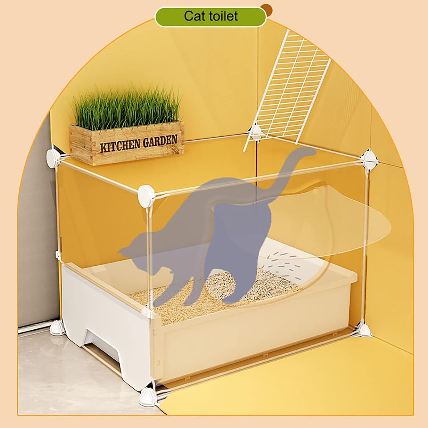 Transportbox for Haustiere – DIY-Käfig mit Tür und Tablett(75X49X109cm)