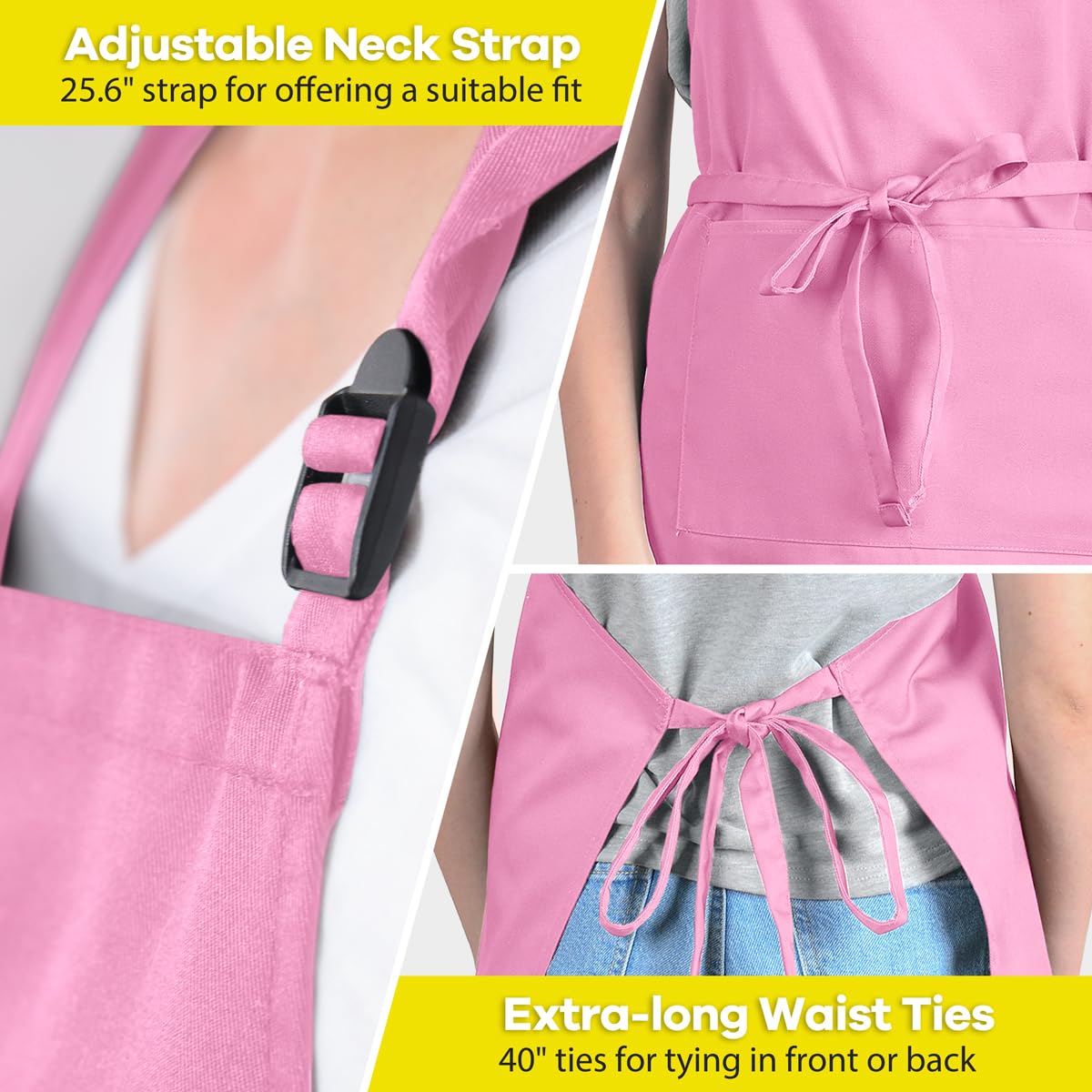 ROTANET Delantal de cocina unisex (paquete de 1)