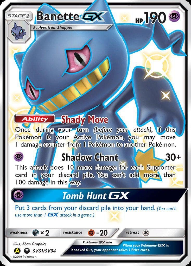 Pokemon Hidden Fates - Banette GX - SV61/SV94 - Ultra Rare
