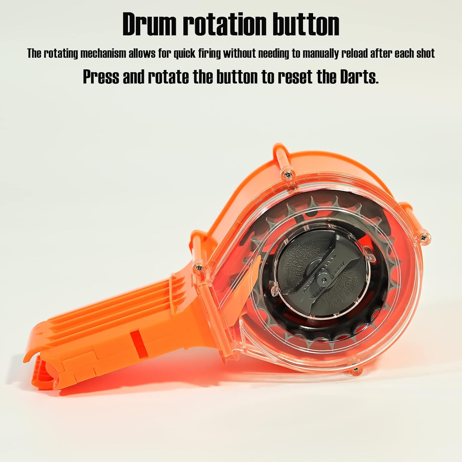 Dart Drum, 25-Dart Drum Magazine for Nerf N-Strike Elite & Elite 2.0 Series Blasters