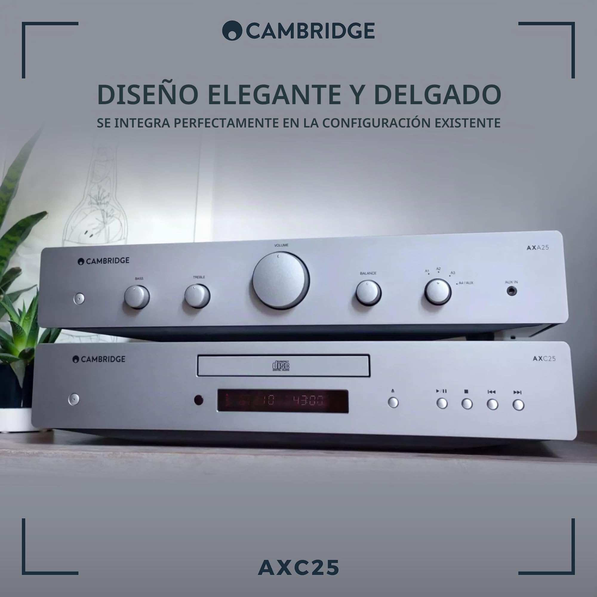 Amazon.com: Cambridge Audio AXC25 - Reproductor de CD para sistema