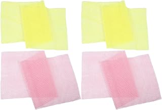 4 St Afrikansk Badsvamp i Nylon Återanvändbar Exfolierande Duschduk för Resor Ryggskrubbare för Död Hudborttagning och Daglig Hudvård Mjukgörande Kroppsskrubbare för Alla Hudtyper