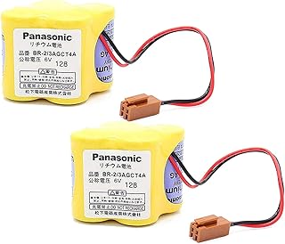BR-2/3AGCT4A 6V 4400mAh Replacement Battery for FANUC Controls Lithium-ion Batteries (2-Pack)