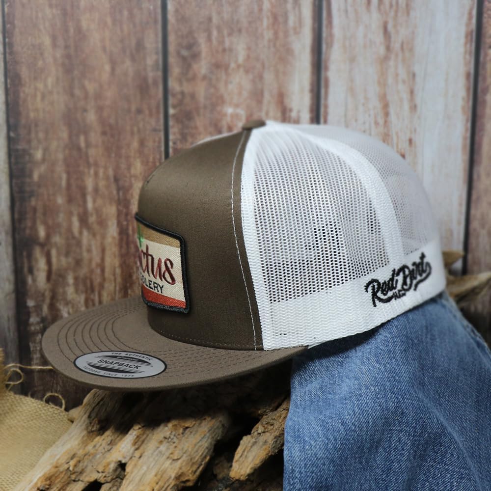 Red Dirt Hat Company Cactus Saddlery Adjustable Snapback Hat - Image 4
