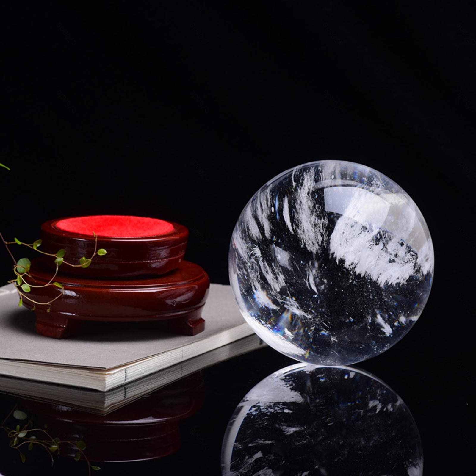 Biała Kryształowa Kula, Kryształowa Kula Ze Stojakiem, Magiczna Kula Wróżenia, Leczenie Medytacyjne Feng Shui, Dekoracje Do Domowego Biura Wróżbiarska Kula,white crystal ball-10cm