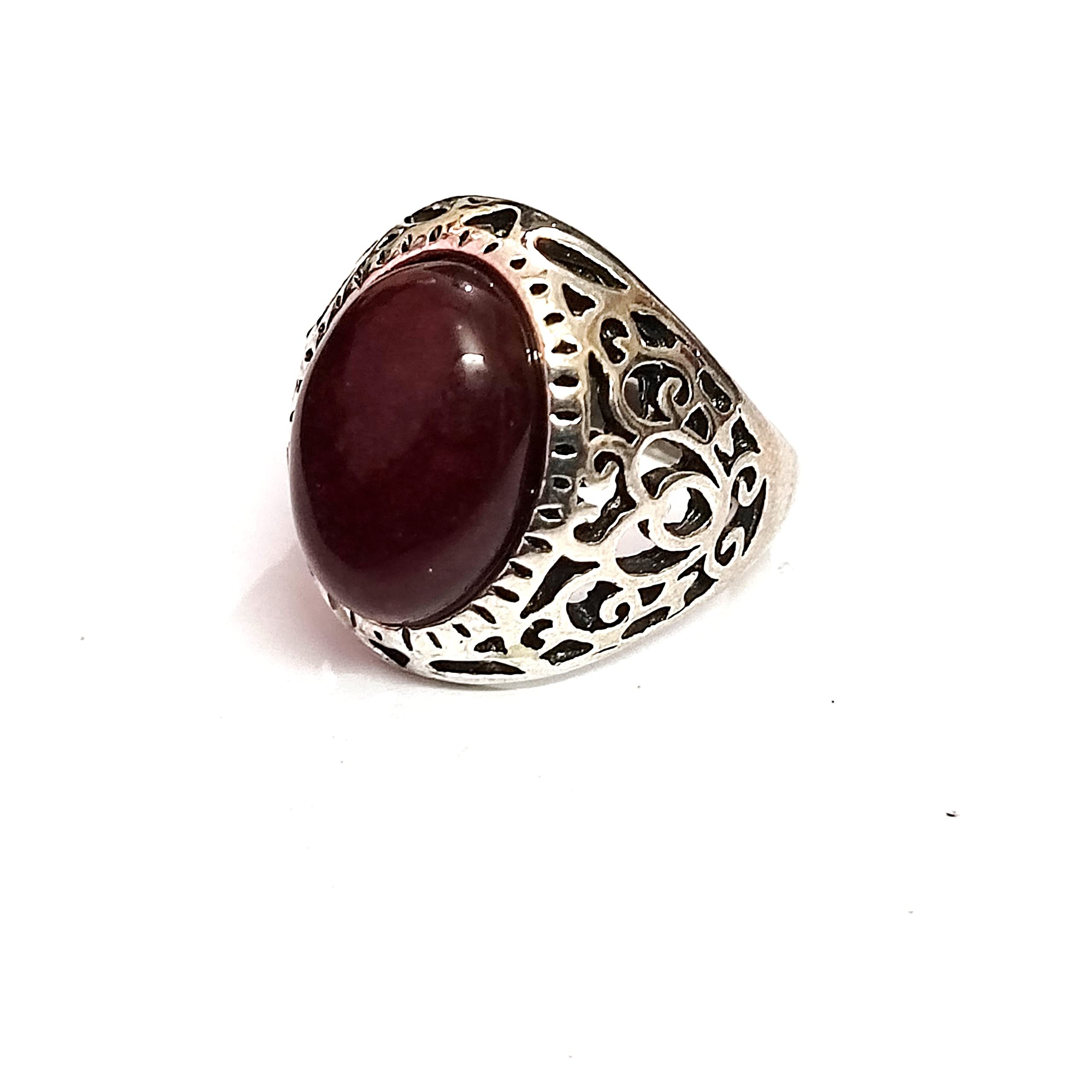 ASTROGHAR Natural Carnelain Crystal Antique Look Oval Ring For Men And Women (B0BQDWXF87) Amazon Price History, Amazon Price Tracker