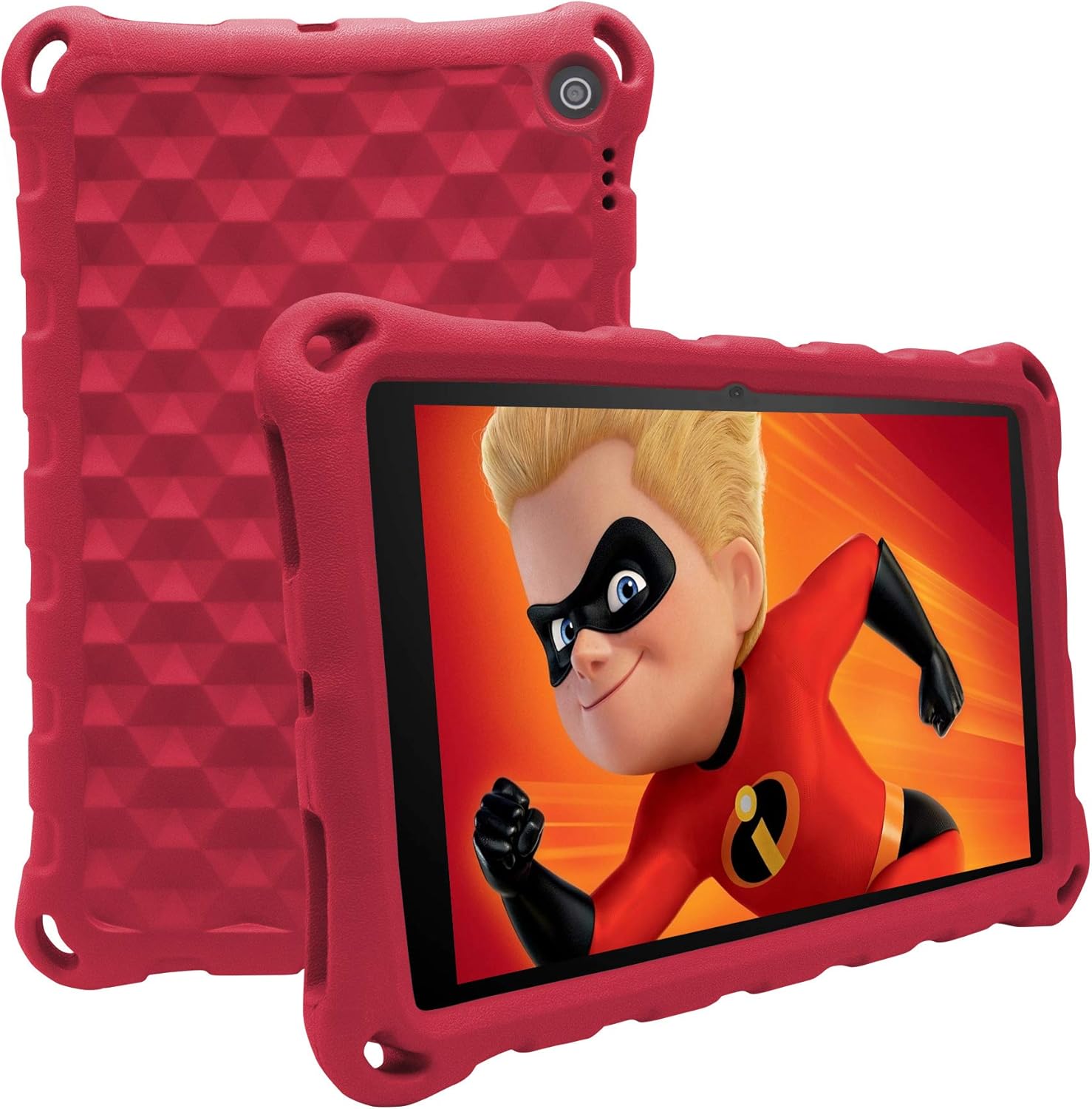 ANTIKE 2020 All-New Fire HD 8 Plus Tablet Case,Fire HD 8 Case(10th Generation, 2020 Release),Light Weight/Shock-Absorption/Anti Slip/High Impact Kids Case for All-New H D 8 Tablet (Red)
