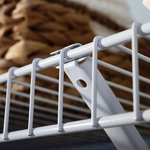 Miniatura 4 de Rubbermaid - Sistema organizador de clóset, 3 a 5 pies, estantes y varillas, color blanco