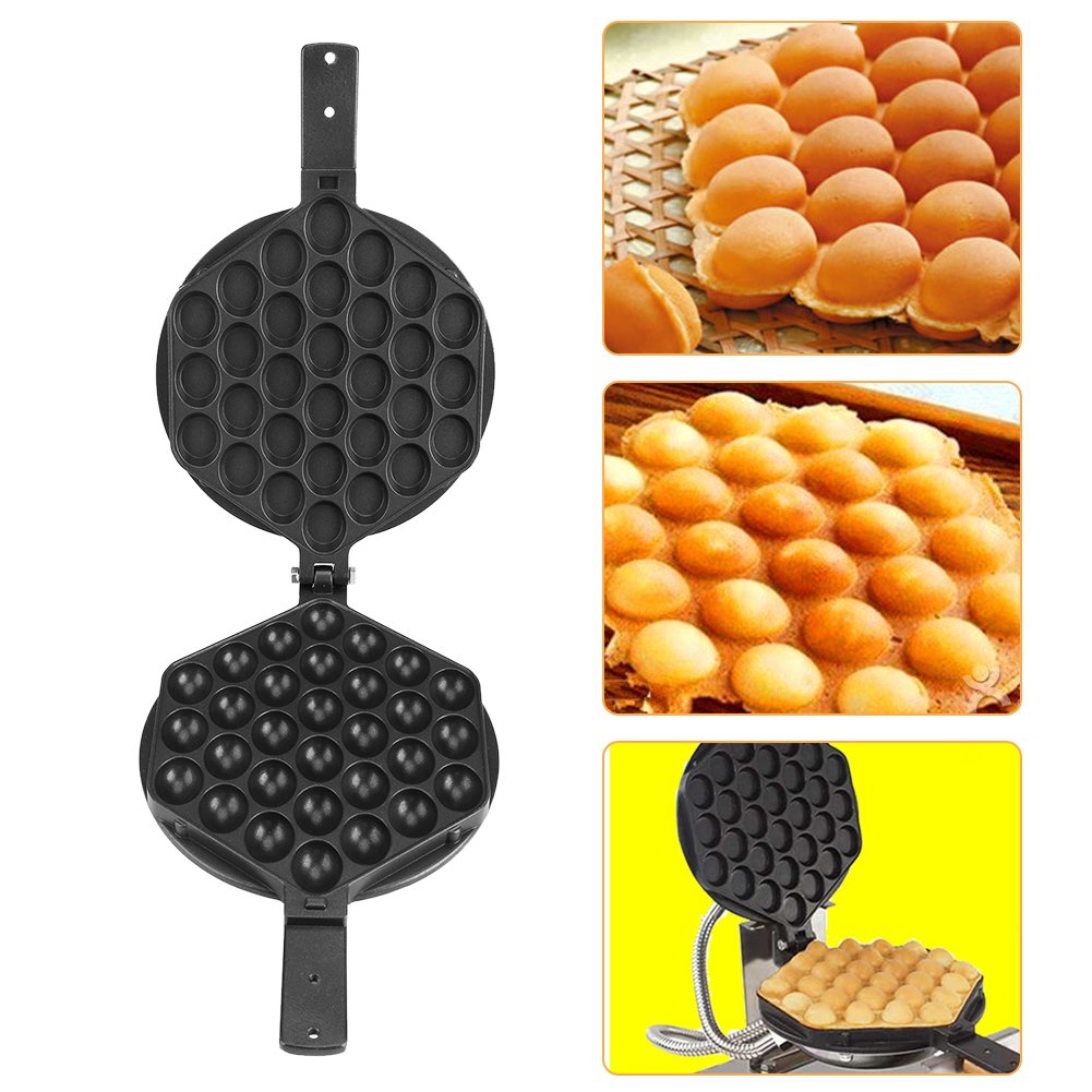 Alvinlite Máquina para Hacer gofres, Molde para Hornear con Burbujas de Huevo, para Uso Comercial en el hogar, Cocina Antiadherente con Soporte Fijo, Excelentes Regalos de Bricolaje