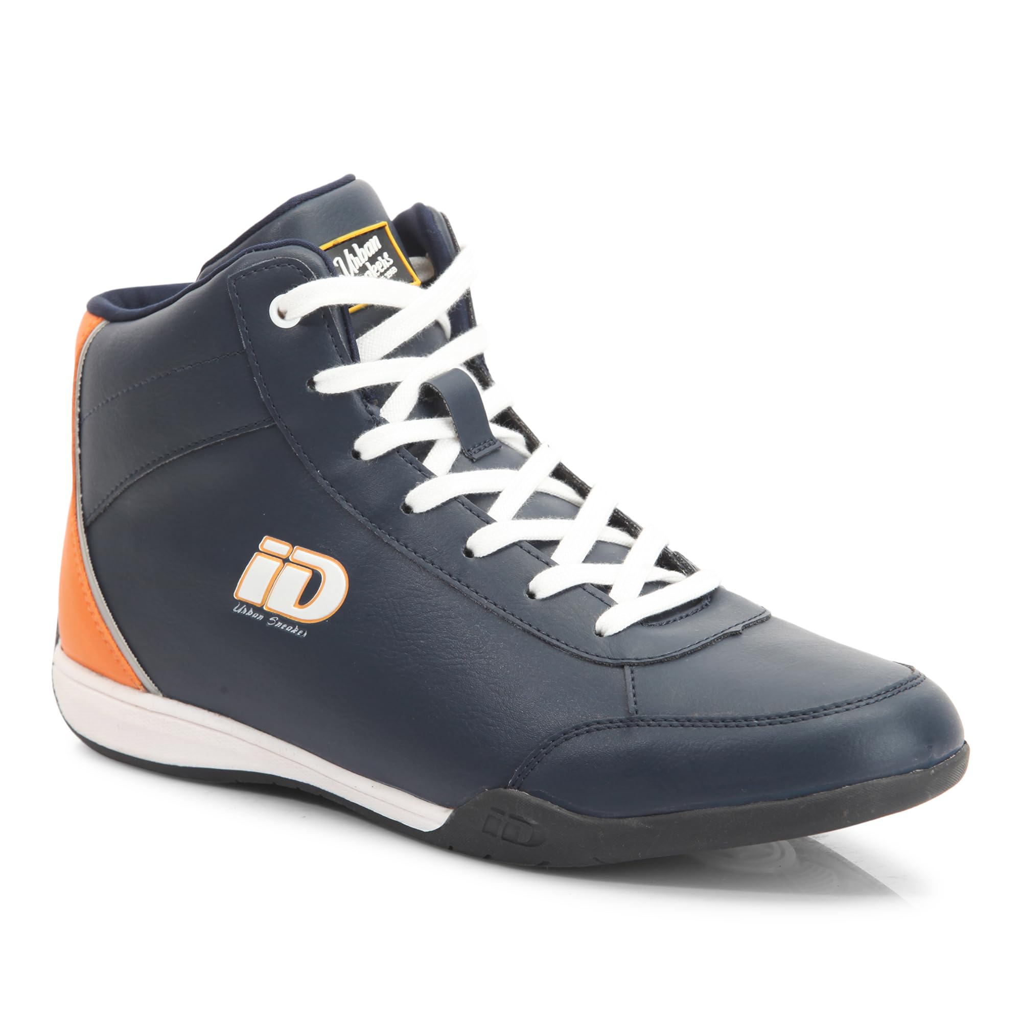 ID Mens Navy Urban Casual Ankle Height Lace-Up Casual Sneakers (B0CJC92DB5) Amazon Price History, Amazon Price Tracker