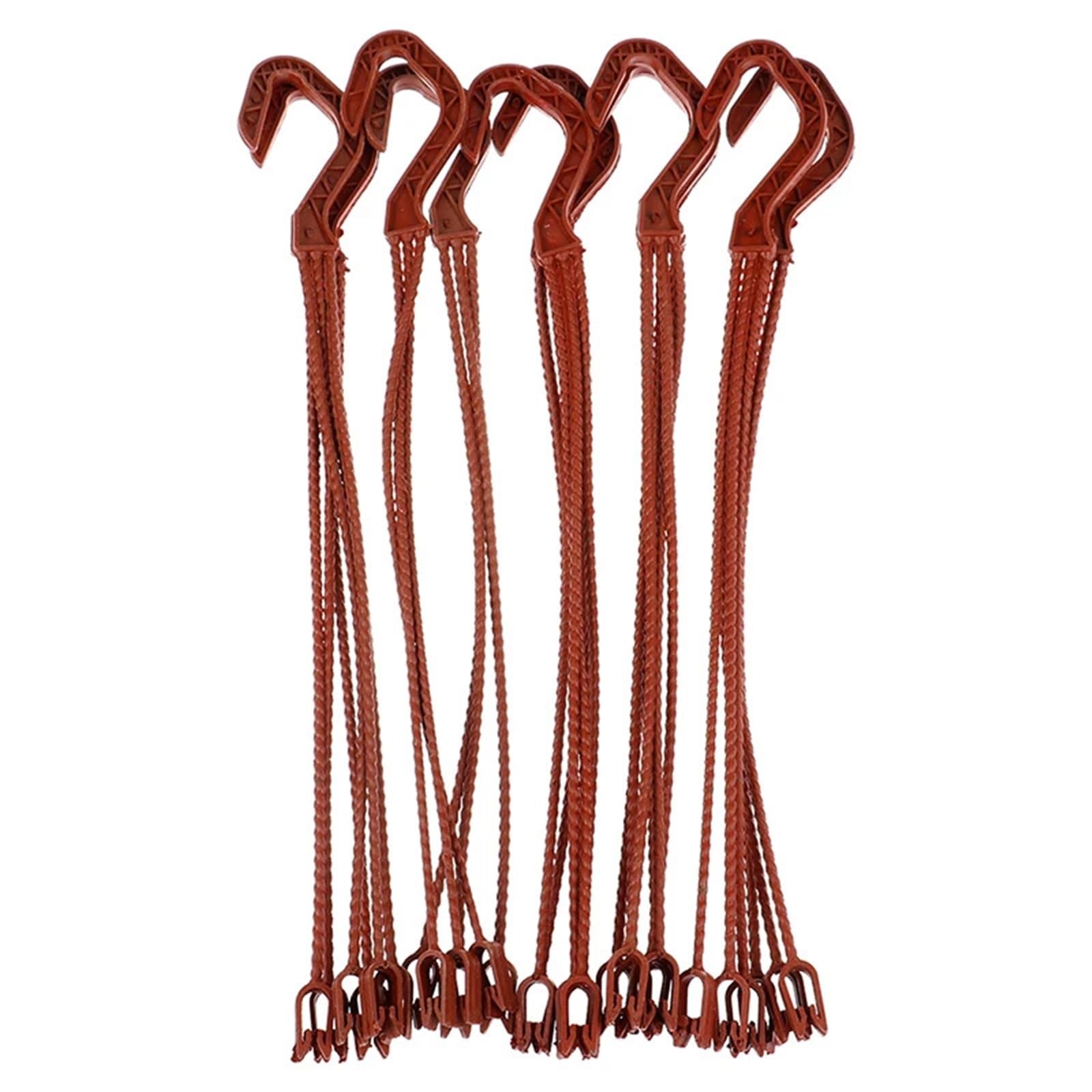 WUYXTO 36cm Plant Hanger Hook Flower Pots Hanging Basin Garden Basket Chains For plant(Red)