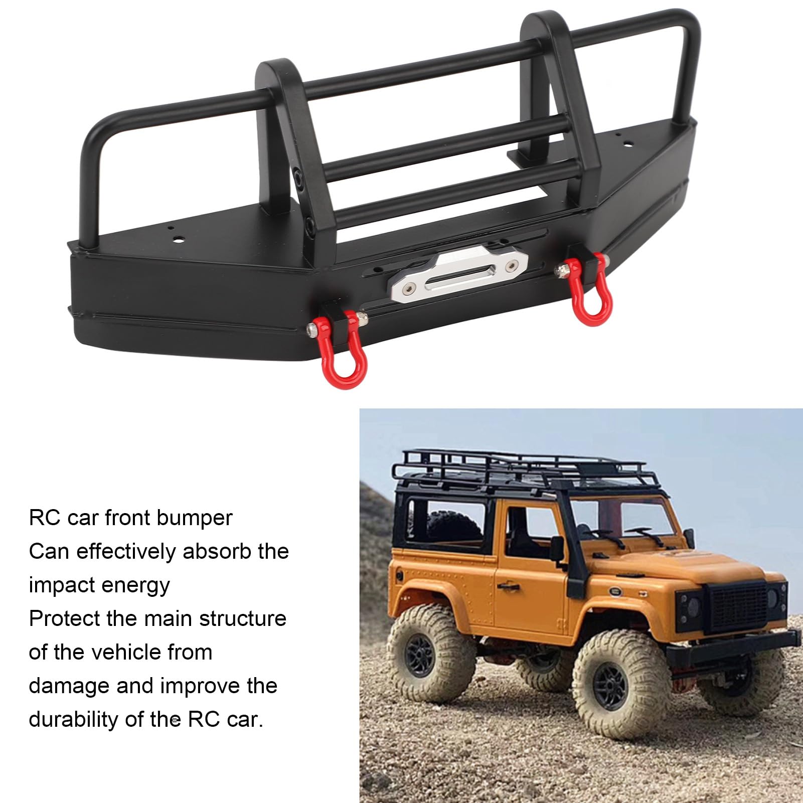 Kit De Luz LED Redonda Para Coche RC 1/10 – 2 Focos De Alta Intensidad Para TRX-4, Axial SCX10, Tamiya