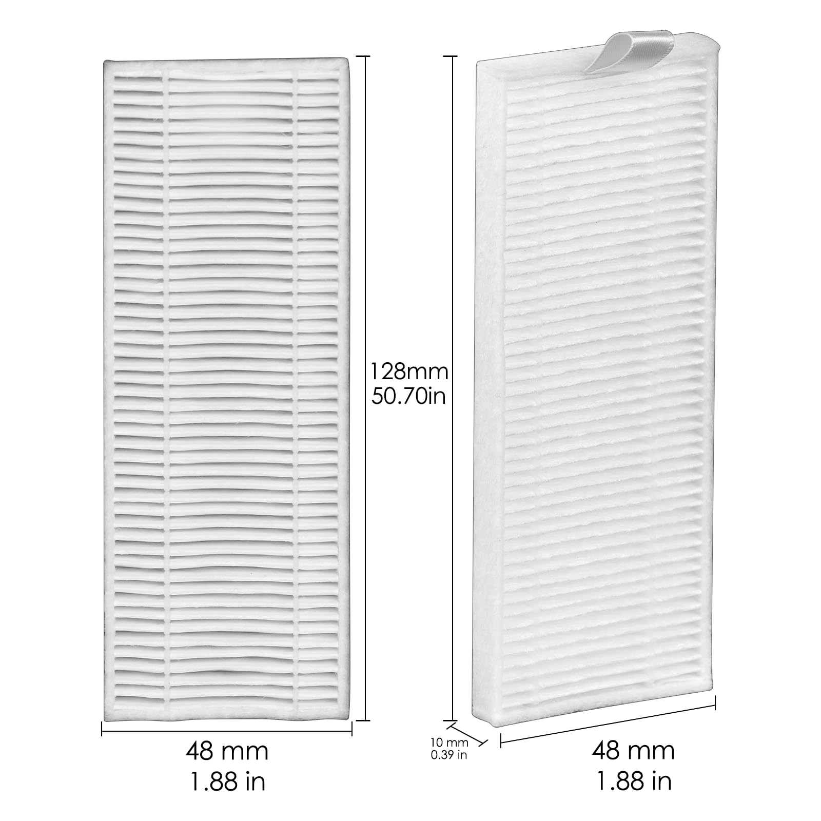 (4 Pezzi) Filtro HEPA Compatibile con Lefant M210 M213 M210S M210B M213S, OKP Life K2 K3 K3A K4 K5, Filtro Robot Spazzatrice Parti di ricambio Filtro Aspirapolvere Accessori