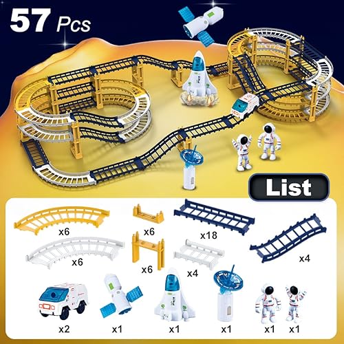 Miniatura 7 de Emocionante juego de órbita espacial juguete emocionante para niños y niñas, para estimular la imaginación y divertirse con naves espaciales...