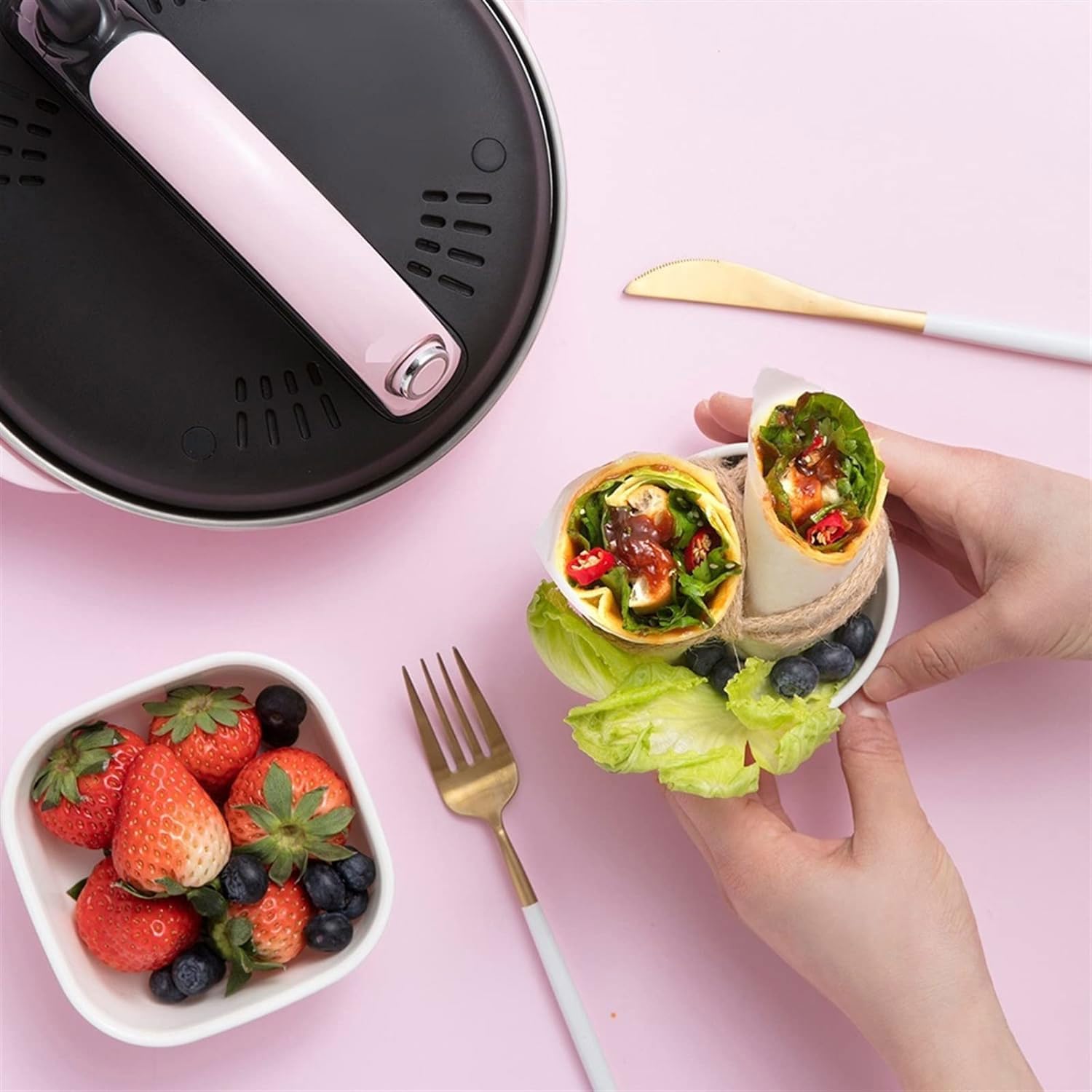 Crêpière Instantanée, Plaques Électriques Antiadhésives De 8 Pouces, Machine À Crêpes Portable, Machine À Pizza Domestique De 600 W, Plaque De Cuisson Électrique Pour Crêpes, Crêpes, Tortillas