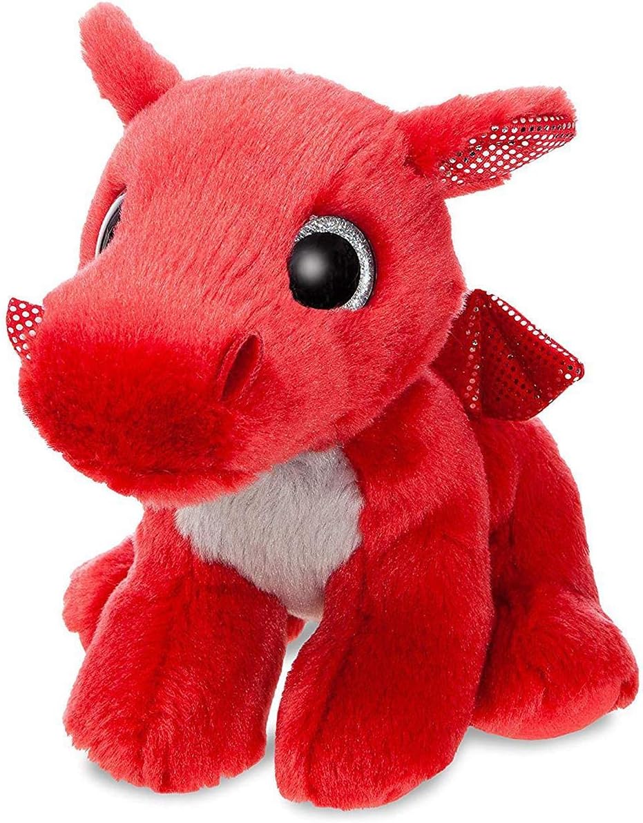 Aurora, 60862, Sparkle Tales, Flame Dragon,7In, Soft Toy, Red