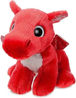 Aurora World 60862 Sparkle Tales Flame Dragon Soft Toy, Red, 7-Inch