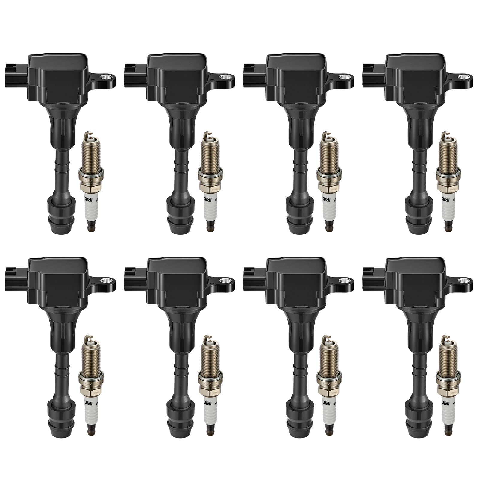 BDFHYK Ignition Coil UF510 and Spark Plug 6240 for Nissan TITAN 2004-2006
