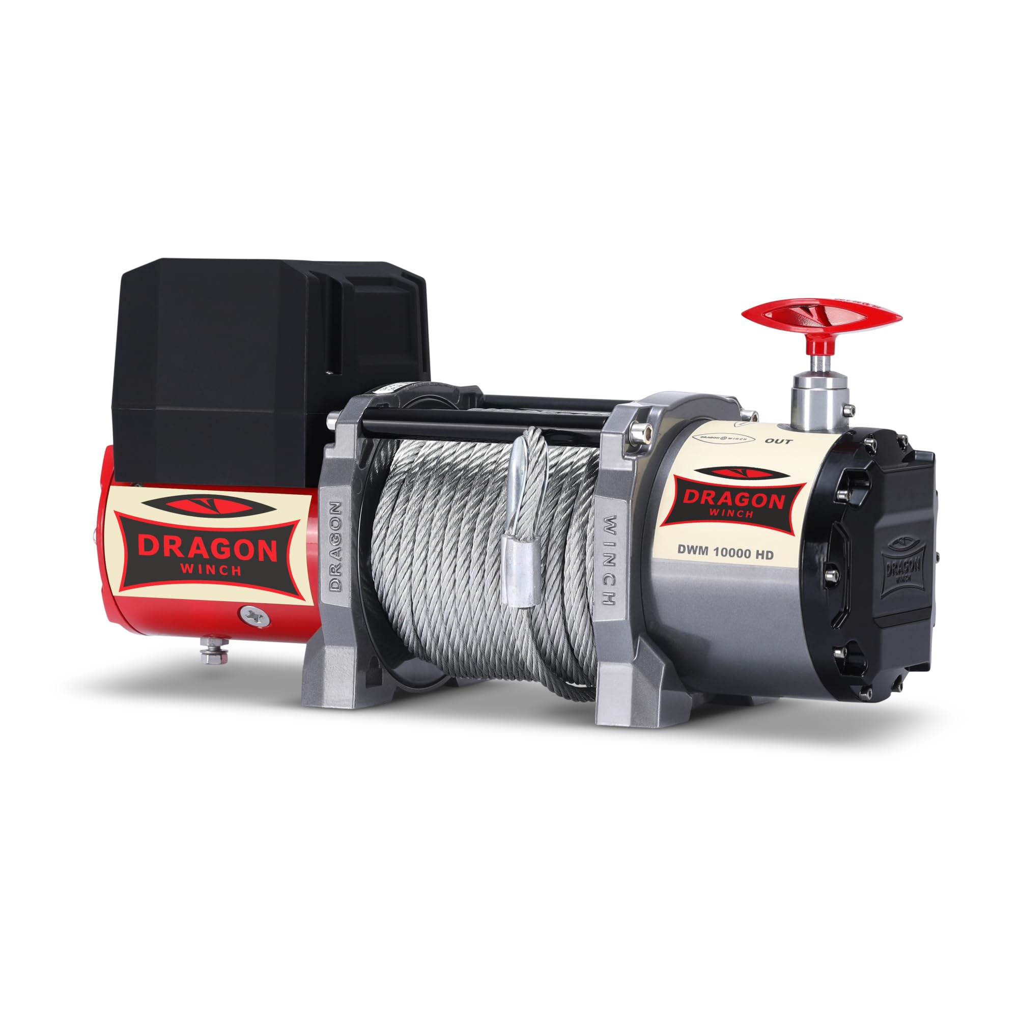 Verricello Elettrico Maverick 12V 10000 lbs (4536 kg) Cavo in Acciaio 24m DRAGON WINCH