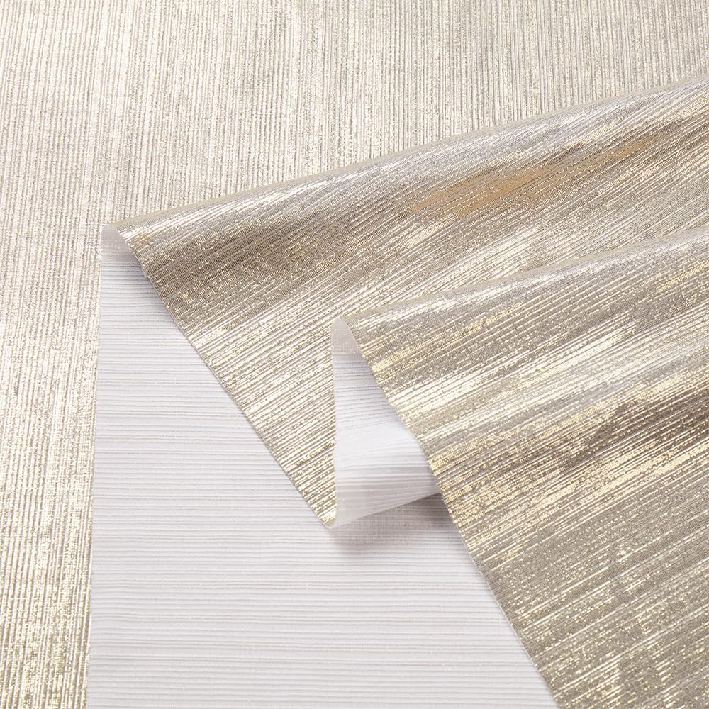 60’’ Wide Soft Shiny Stretch Metallic Luster Rib Knit Fabric for Dancing Dress Costume Wedding Dress DIY Clothing Fabric(5 Yard,Champagne)