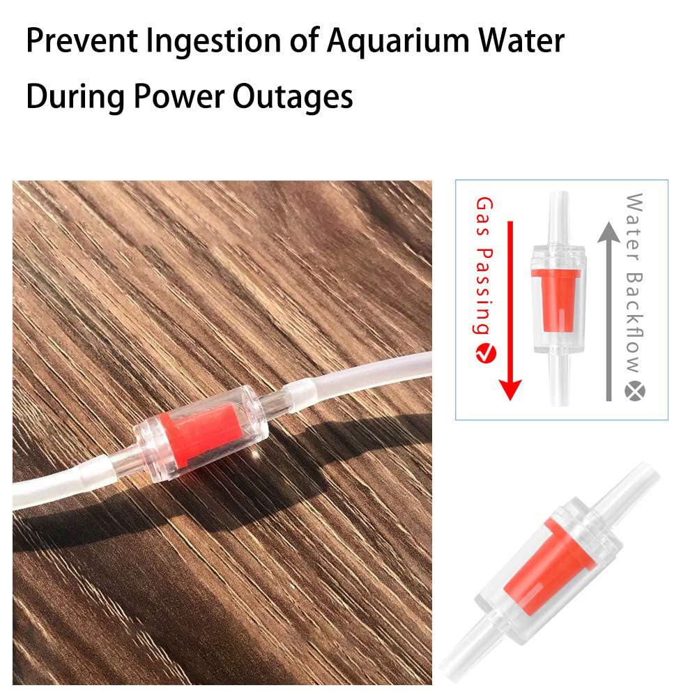 Aquarium Air Pump Accessories 26 Feet Airline Tubing with Some Control Valve, Stones, Connectors, Check Valves, Suction Cups for Fish Tank