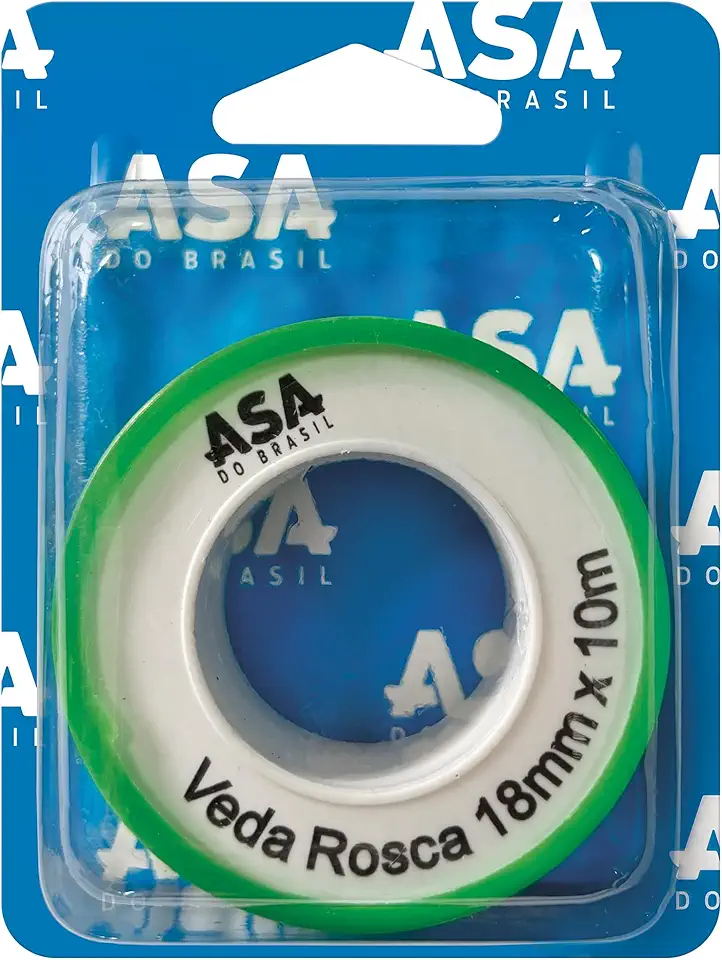 Fita Veda Rosca, 18 mm x 10 m, Asa do Brasil