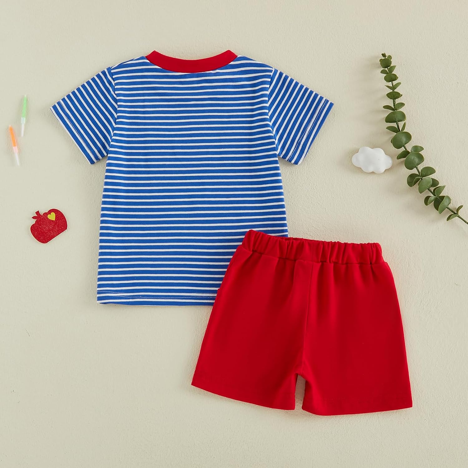 Toddler Baby Boy Golf Outfit Golf Short Sleeve Collared Polo T Shirt Striped Shorts Set Cute Boys Summer Clothes