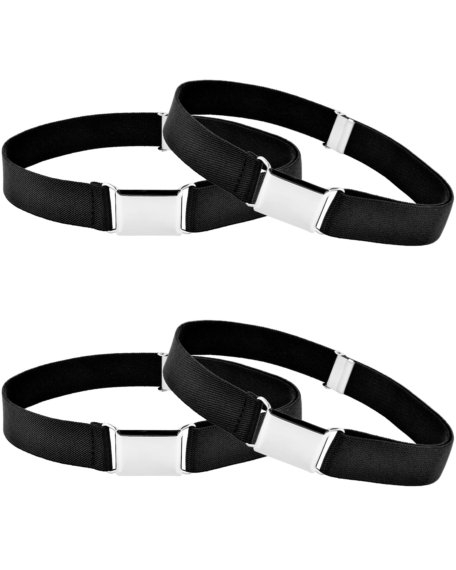Tatuo 4 Pcs Kids Buckle Belt Kid Adjustable Elastic Belt Boy Stretch Belt for Children Favor