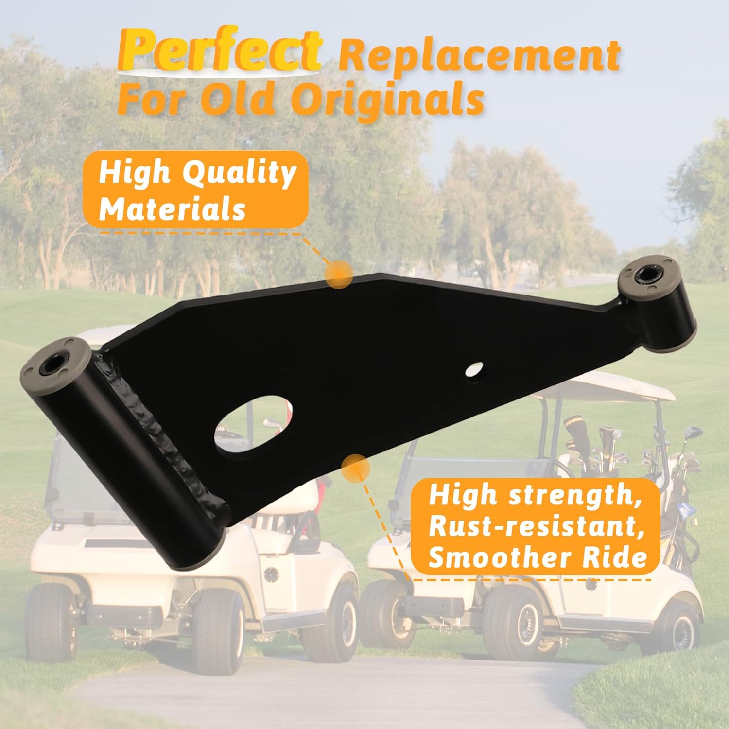 Control Arm Delta A-Plate, Control A-Arms Assembly Kit for Club Car Precedent 2004-Up and Tempo 2018-Up, OEM# 102287301, 103388501