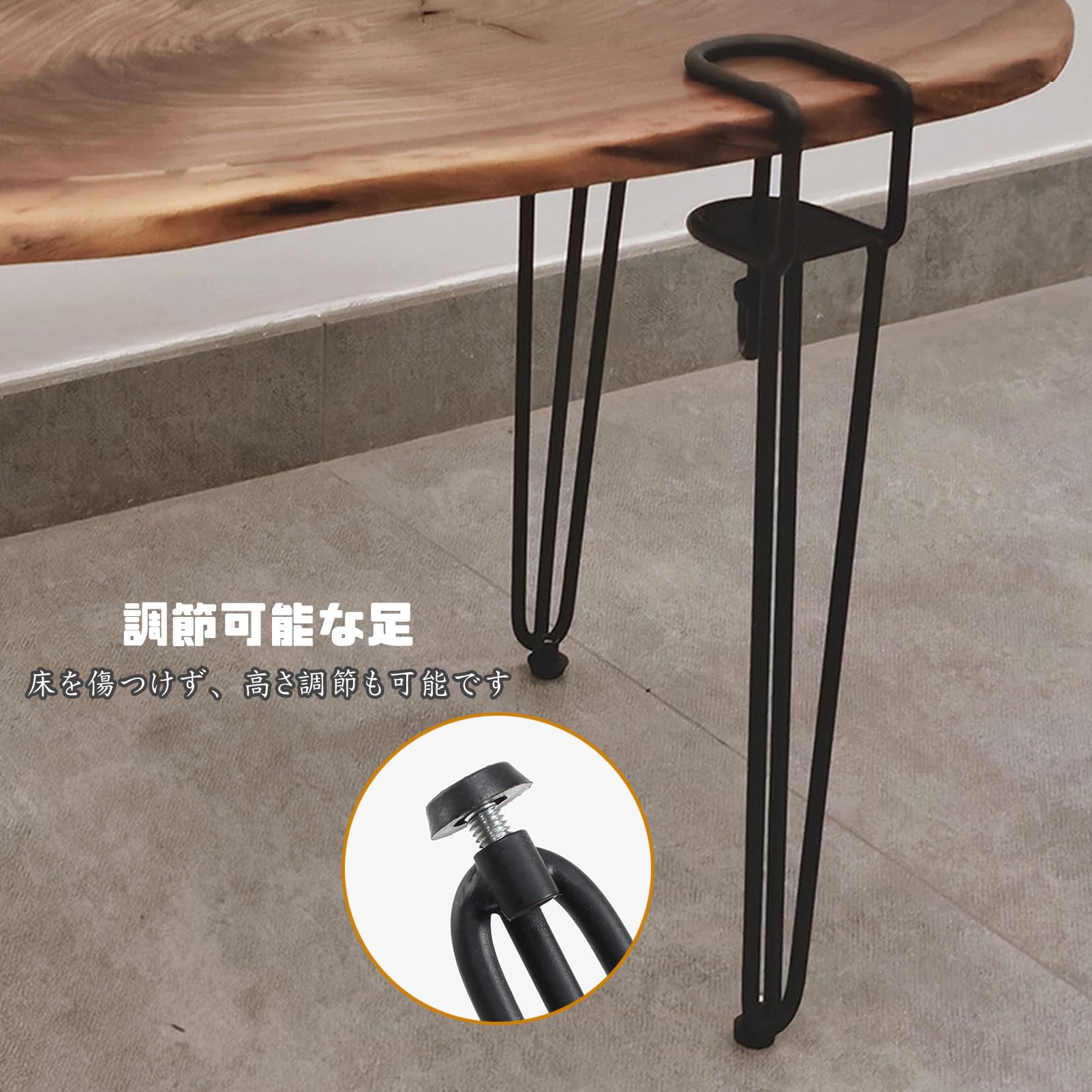 専用⌘送料込⌘鉄脚 Amazon.co.jp: TRAGLO テーブル 脚 鉄脚 頑丈家具脚 穴あけ不要