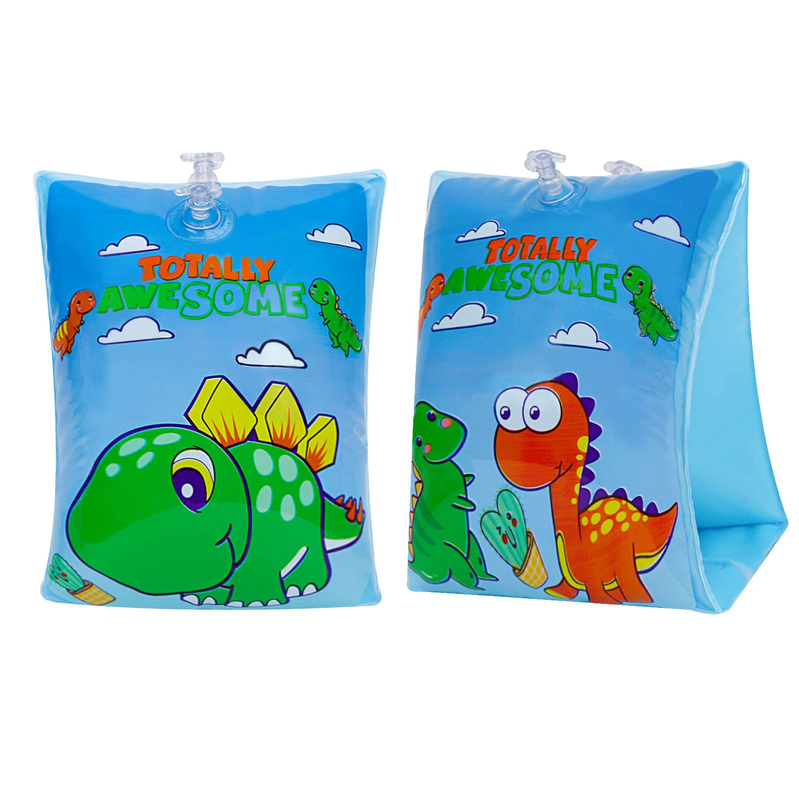Photo 1 of **2 PACK** Homelove Thickened Arm Floaties,Inflatable Arm Bands for Kids Children Adult-Durable [Double Airbag] Swimming Floatation Sleeves dinosaur