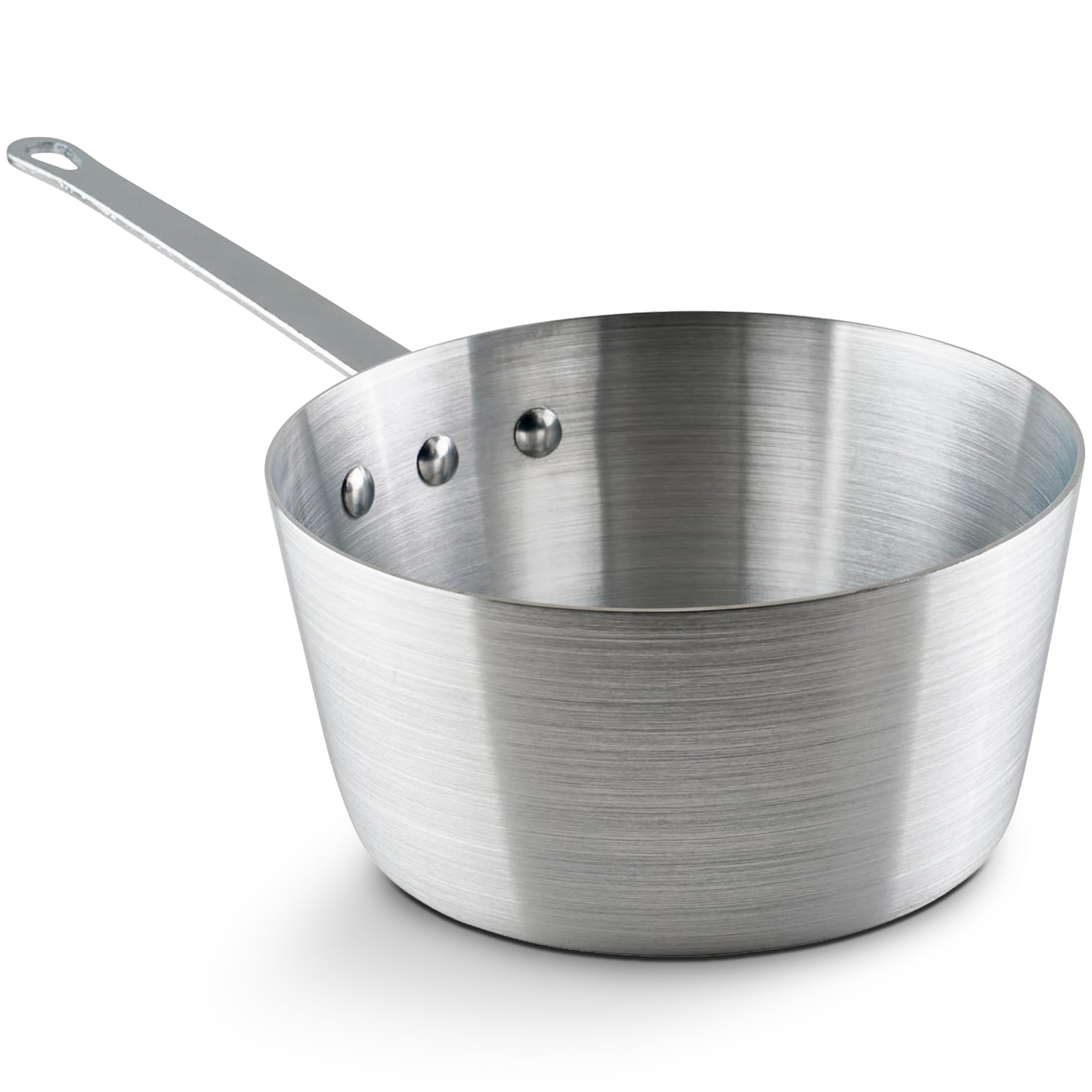 Amazon.com: Winco 2 1/2 qt Heavy-Duty Tapered Aluminum Sauce Pan