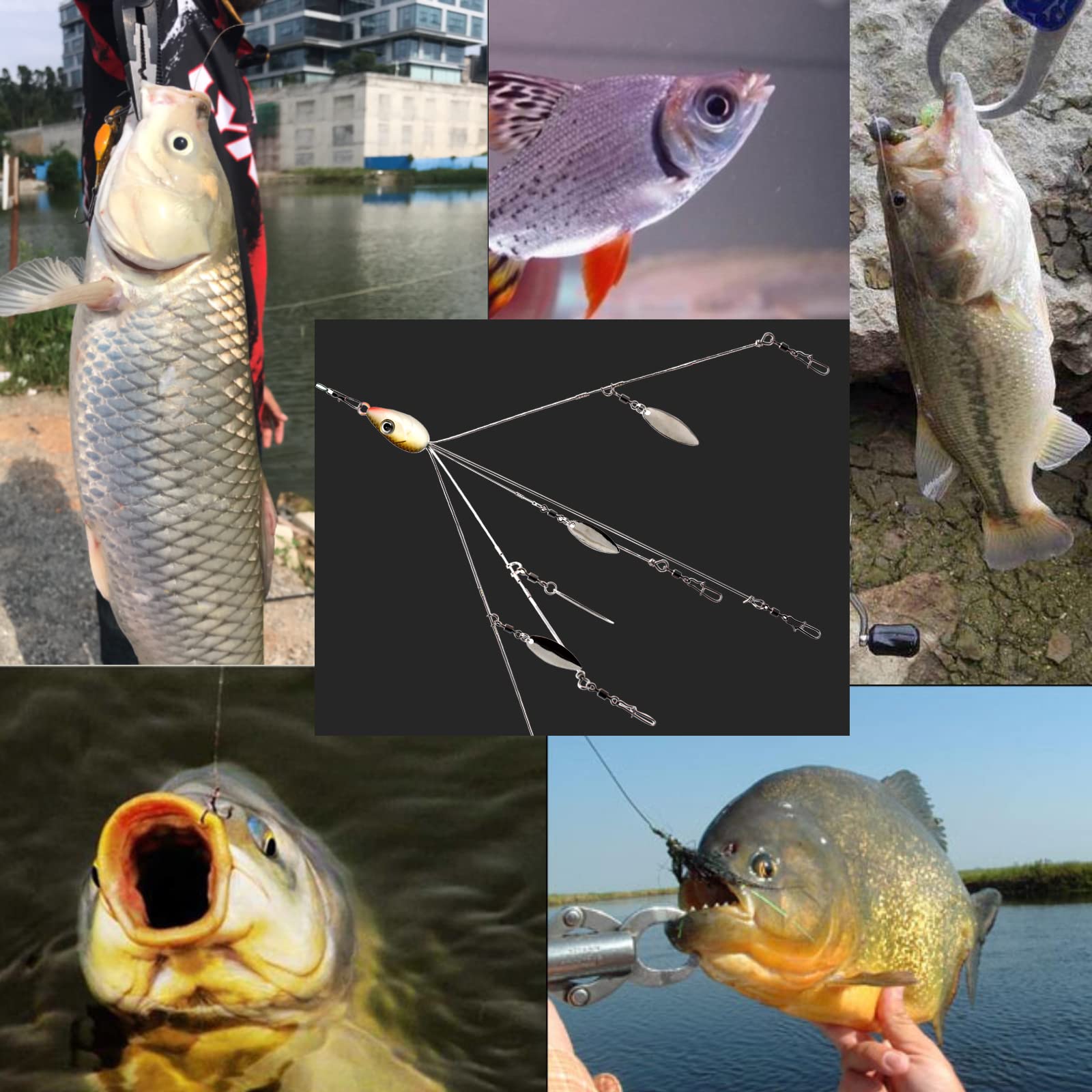 best bass fishing lures for alabama 3 Pcs 8.5 in 0.6 Oz Rigs, 5 Arm Umbrella Rig Swimbait with 4 Willow Leaf Lure Trout Salmon Freshwater Saltwater : Sports & Outdoors Huddleston 8 in. Swimbait Deal Length:1000Yds