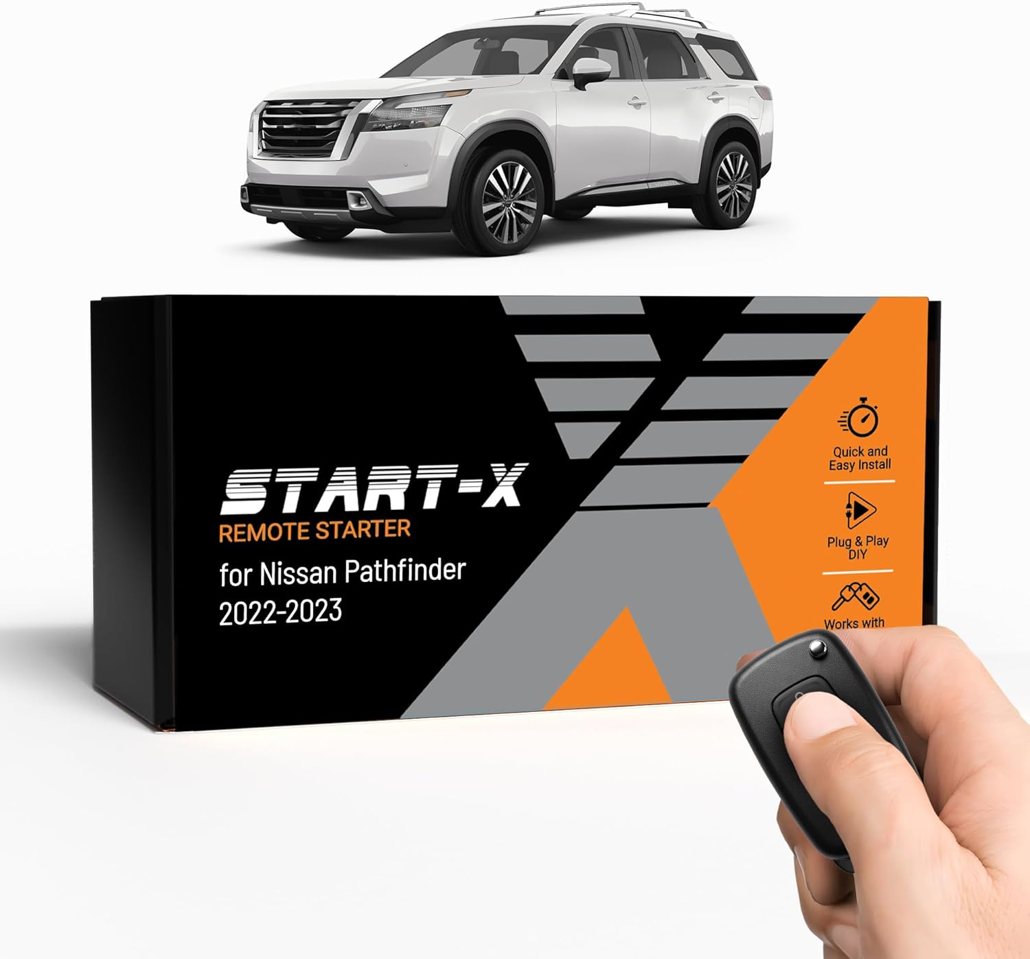 Start-X Remote Starter Kit for Nissan Pathfinder (2022-2023) Vehicles | Push-to-Start Ignition | Plug & Play Install | Lock 3X to Remote Start | Zero Wire Splicing