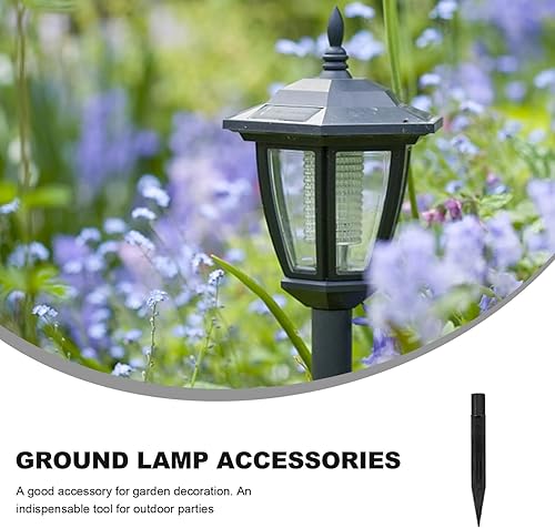 Miniatura 5 de Estacas de plástico para el suelo, 10 estacas de luz solar, picos de tierra reforzados de plástico, picos de repuesto para lámparas de jardín,