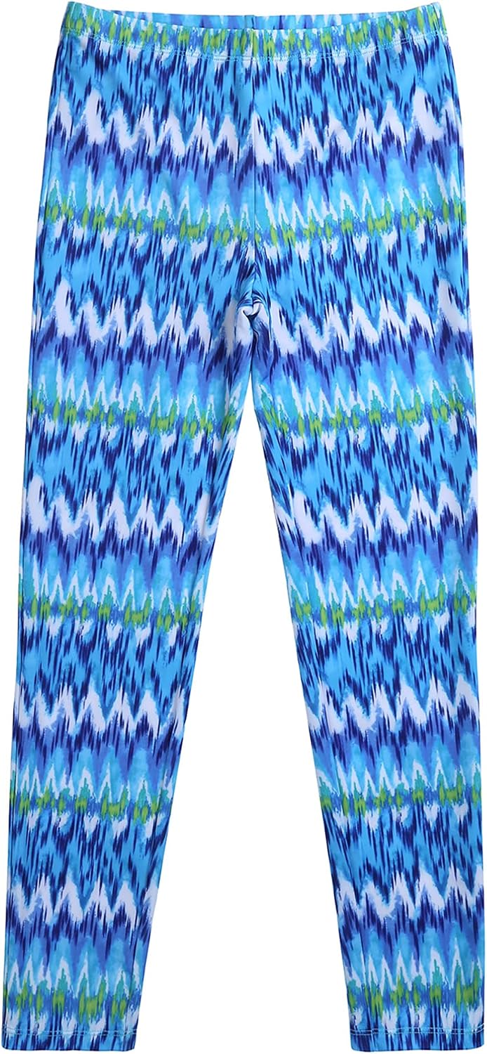 Kids Girls Athletic Leggings Skinny Tights Stretch Pants for Yoga Sports Dance Bottoms