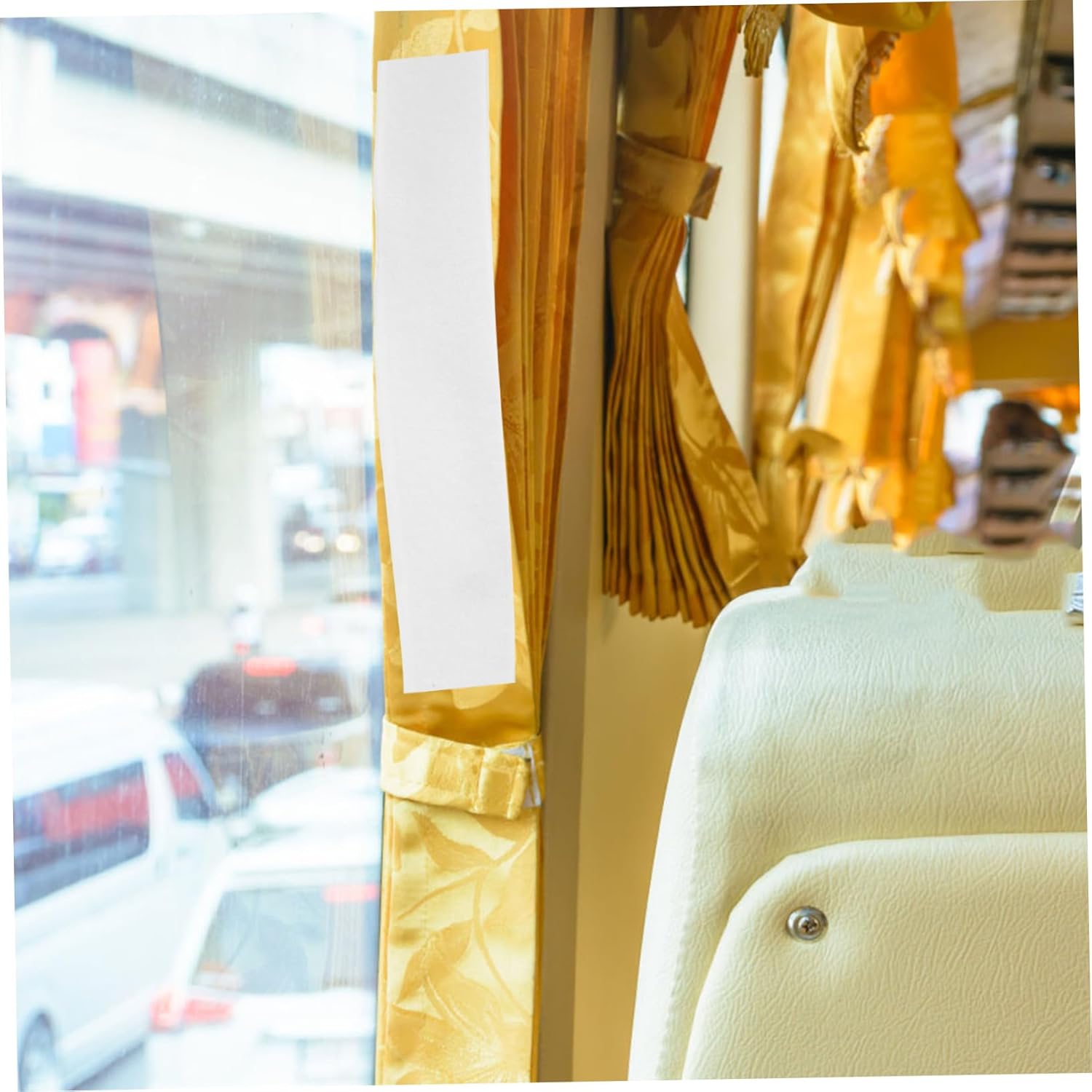 Gatuida 1set Strong Adhesive Hook and Tape Carpet Strips for Home Use Self-Adhesive Fastening for Curtains Mats