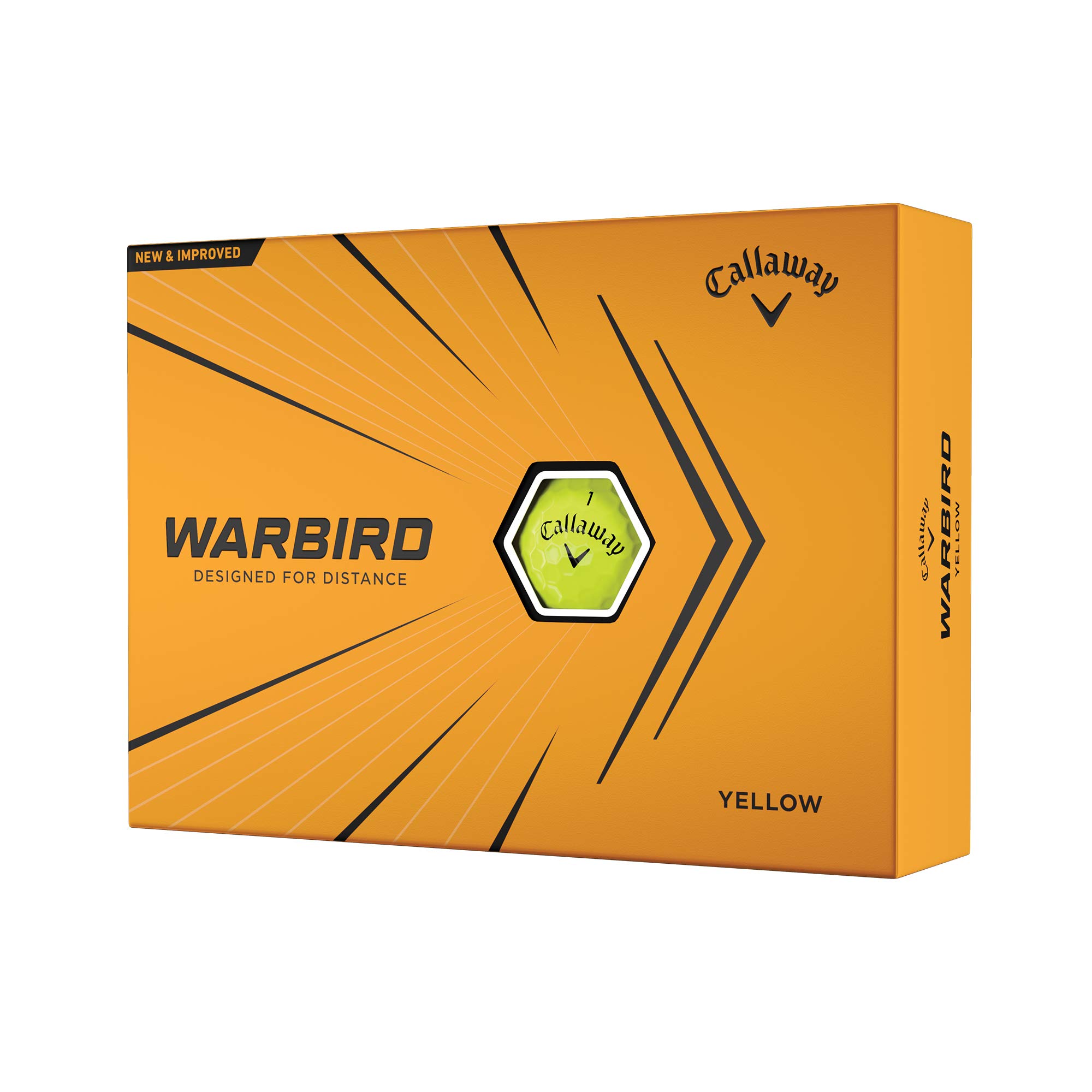 CallawayGolf 2021 Warbird Golf Balls, Yellow