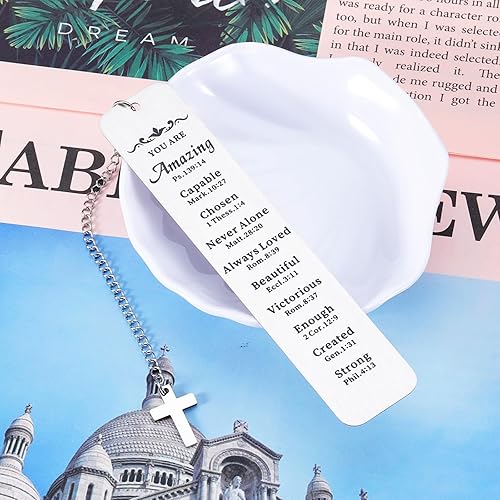 Miniatura 5 de Marcapáginas de bautismo, regalos para adolescentes, regalos de primera comunión para niñas, cesta de Pascua esencial para mujeres, regalo de