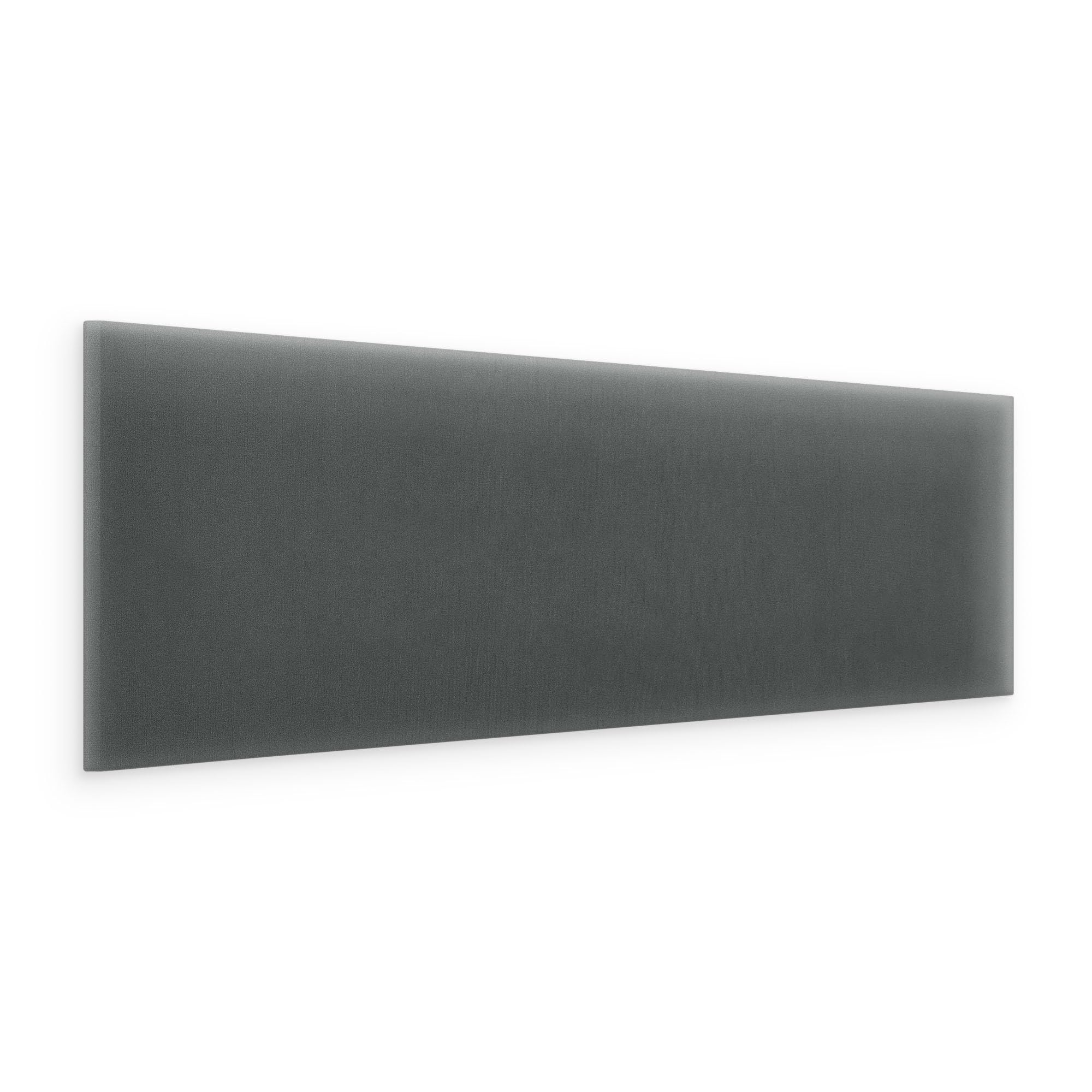 murando - Wall cushion as a headboard for a bed Rectangle Velvet Premium 30x70 cm - Padded wall panel wall decoration for bedroom living room children's room - graphite
