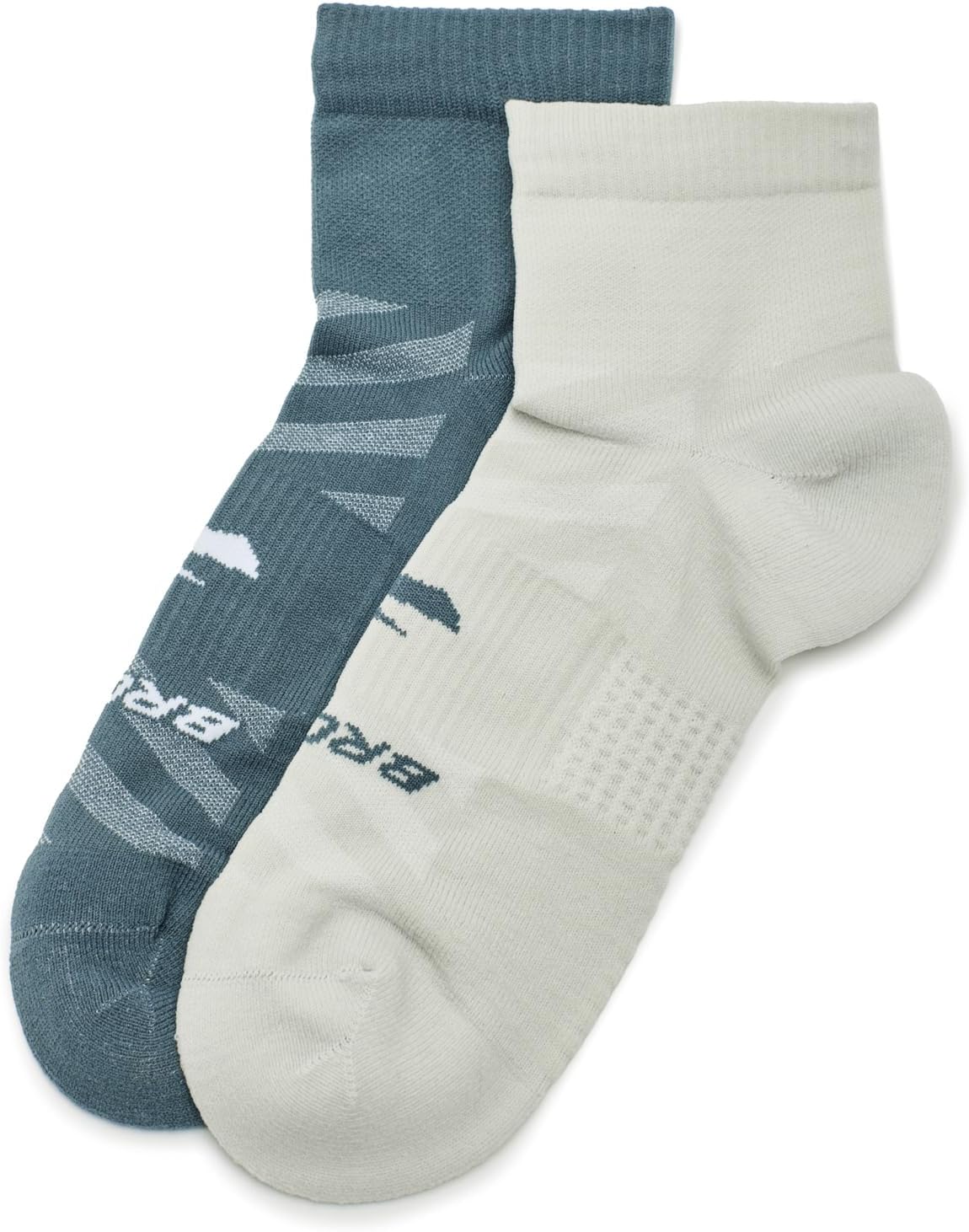 Brooks Ghost Lite Quarter Socks I Performance Running, Comfort Fit with Arch Support for Men & Women (2-Pack Set)