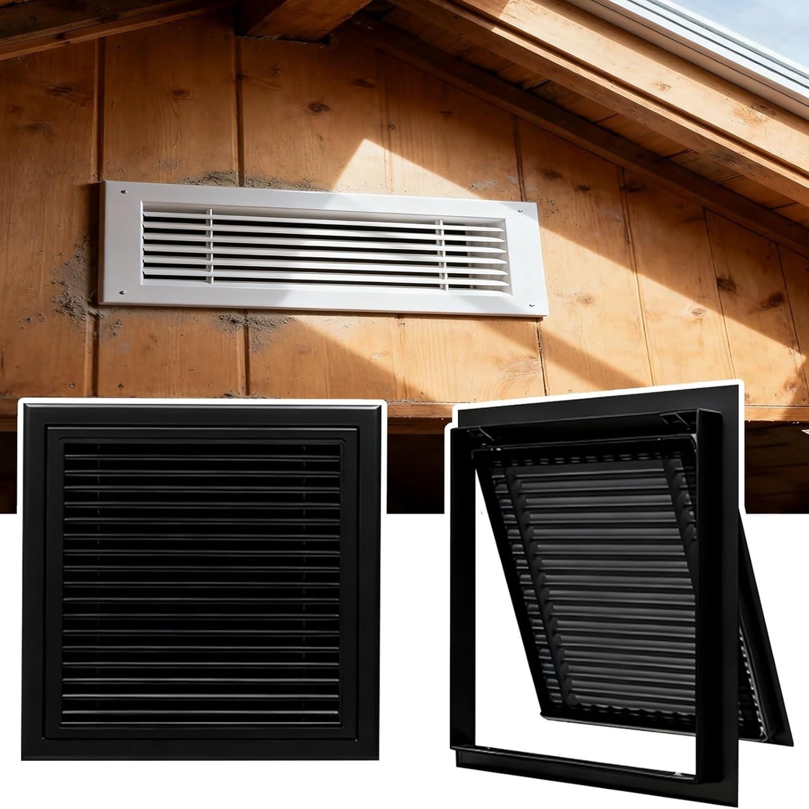 Genérico Rejilla de Filtro de Retorno de Aire de Acero, Cubierta de ventilación Decorativa de tamaño Personalizado, Cubiertas de ventilación Decorativas de Pared Personalizadas, Cubierta de