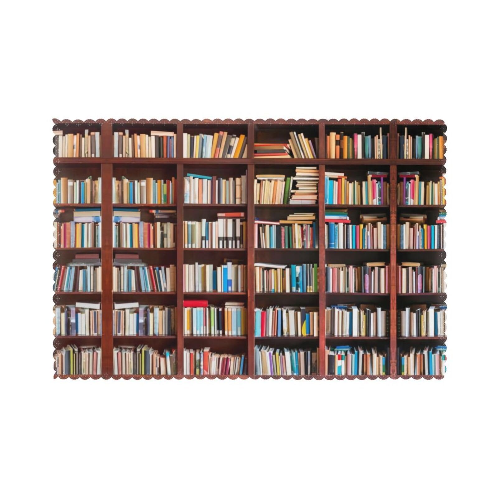 YYHWHJDE Books Prints Placemats Set of 6 12x18in - Elevate Every Meal with Durable & Customizable Table Layers