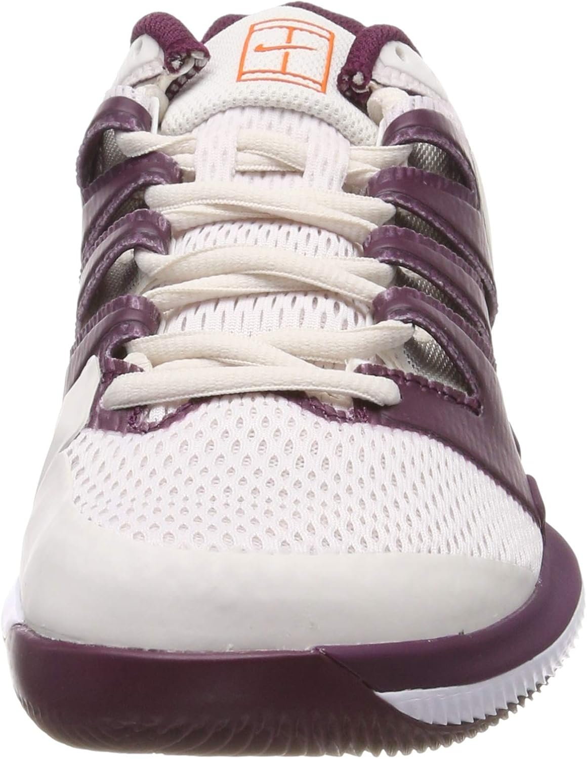 Nike Women's Air Zoom Vapor X Tennis Shoes 9 UK Multicoloured Burgundy Phantom White Orange Blaze 601
